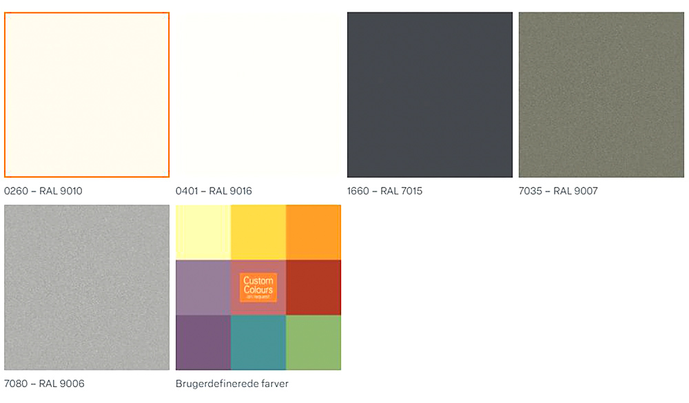 Luxalon 300L panellofter, farver